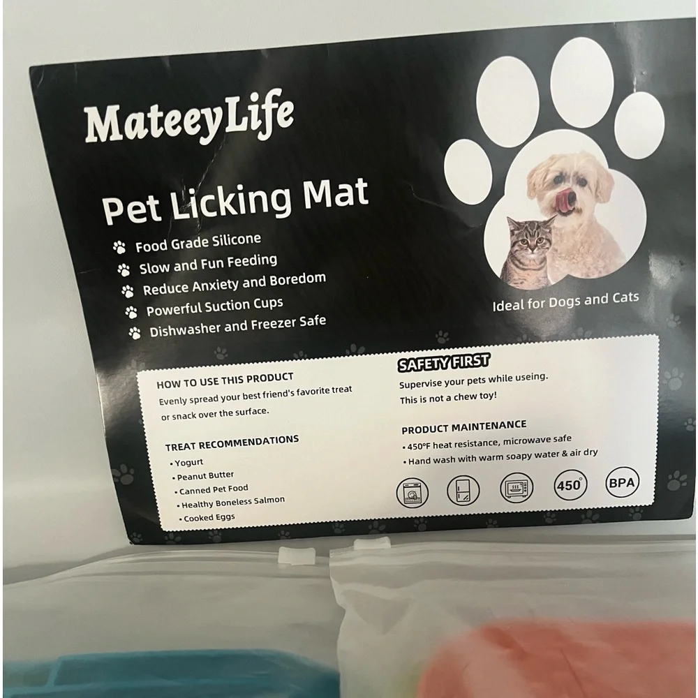 2 packs pet licking mat
